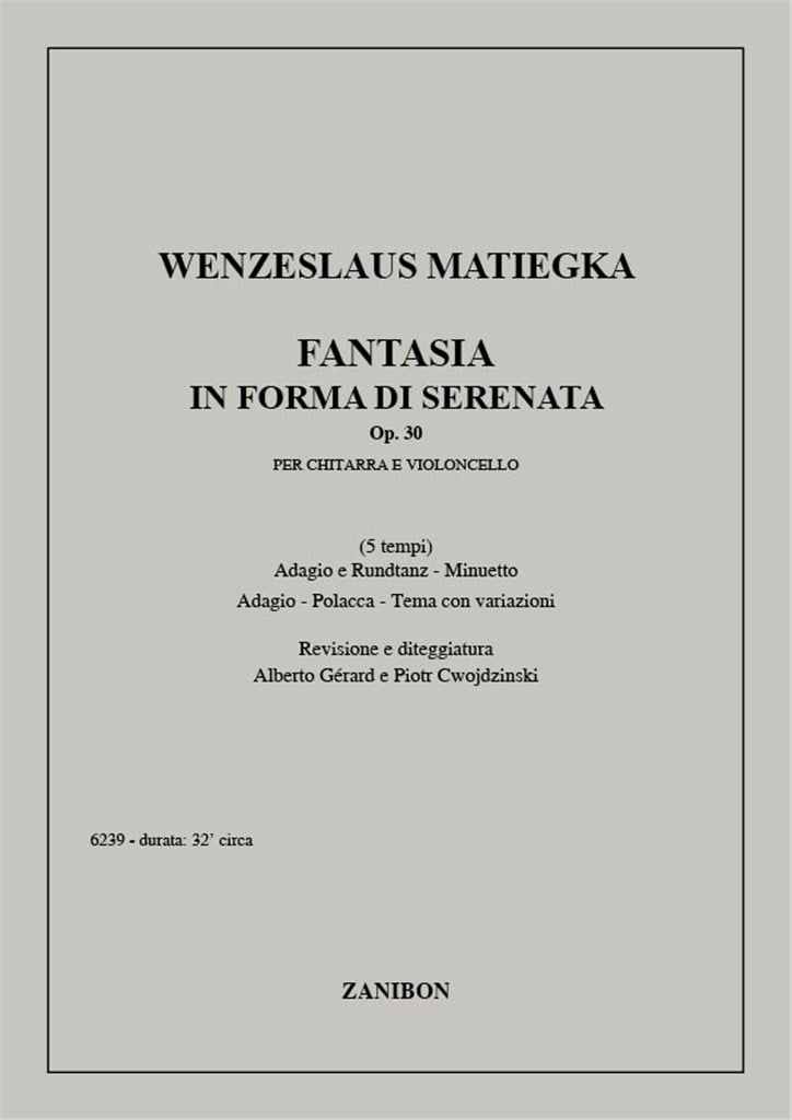 Fantasia In Forma Di Serenata Op. 30